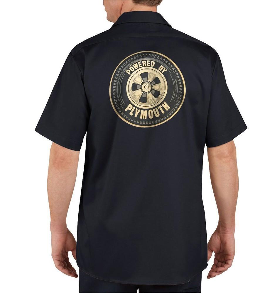 Powered By Plymouth - Mechanics Graphic Work Shirt  Short Sleeve Unisex T-Shirt S