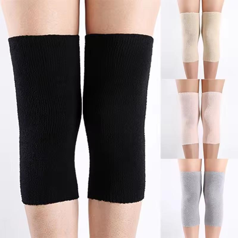 1 Pair Winter Warm Knee Pads Bamboo Charcoal  Knee Pads Women Old Men Kneepad Support Winter Running Knee Protector