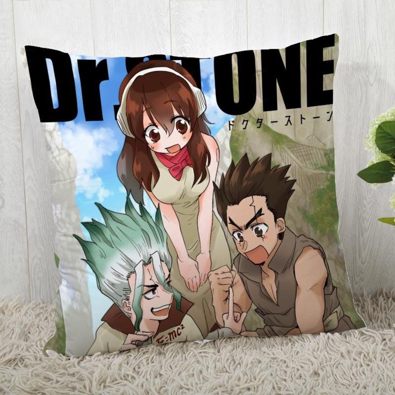 Cheap Pillow Case with Dr. Stone Print for Wedding Pillow Cover Anime