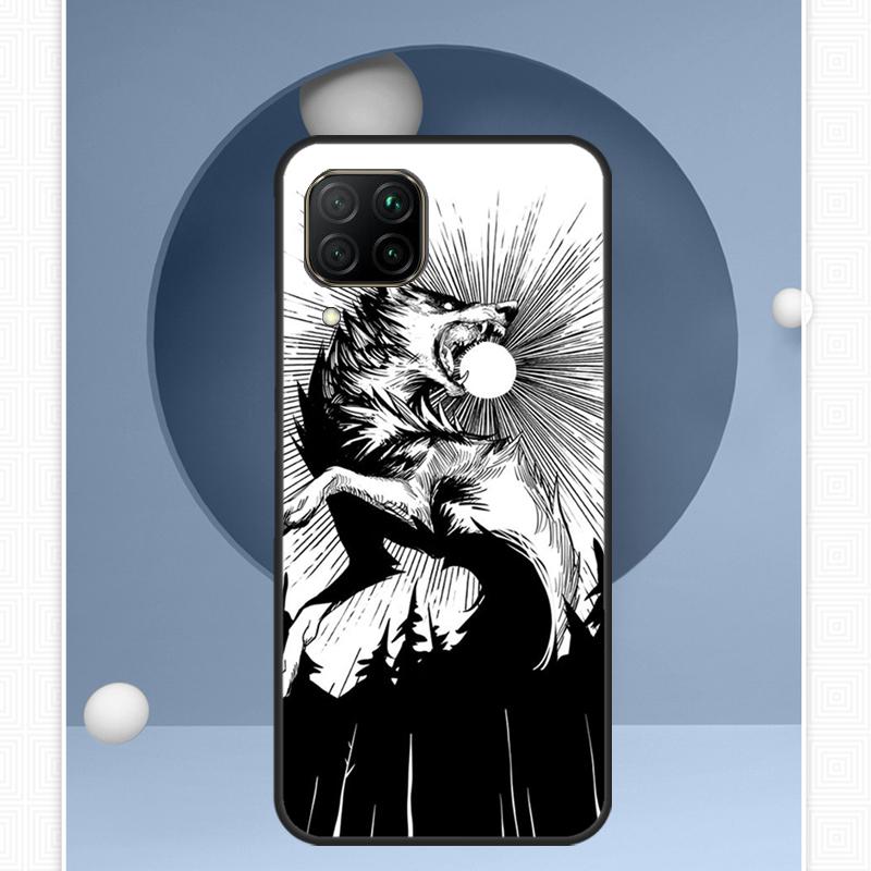 Wolf Art For Huawei Nova Y72 Y90 Y61 Y91 Y60 Y70 12s 12i 11i 8i 9 10 SE P20 P40 Lite P60 P30 Pro Case