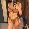 Wrinkled Underwired Knotted High Cut Bikini Female Swimsuit Women Swimwear Two-pieces Bikini set Bather Bathing Suit Swim