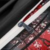 3-Piece Queen Size Samurai Sword Red Sakura 3D Print Duvet Cover Set - Ultra Soft, Breathable, and Vibrant Bedding with Zipper