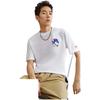 Li Ning Table Tennis Sport Printed Short Sleeve T-Shirt Men Tops Standard-White AHSRC03-1