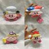 Kirby Pearl Chef Plush Toy Keychain With Dot Cap For Kids And Collectors