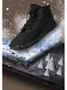 Herren Winter Warme Mid-Cut Baumwoll-Wanderschuhe - Wollgefüttert für Outdoor-Freizeit