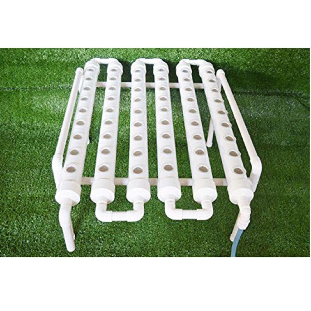 54 Holes Hydroponic Piping Site Grow Kit Deep Water Culture Planting Box Gardening System Nursery Pot Hydroponic Rack 220V