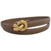 Waist Handmade Leather Belt For Women With Alloy Fastener For Trendy Wear Casual