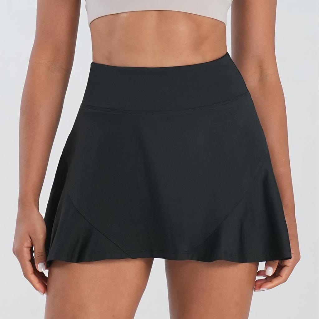 Jupe de tennis d'été 2025 à séchage rapide pour femme, short intérieur antidérapant, jupe-short de sport hautement élastique pour la course à pied et le yoga