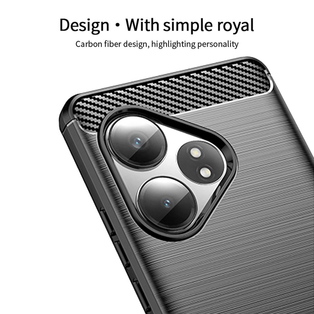 MOFI JK TPU Series-1 For Realme GT 6 5G/GT 6T 5G Case Carbon Fiber Texture Slim TPU Cover