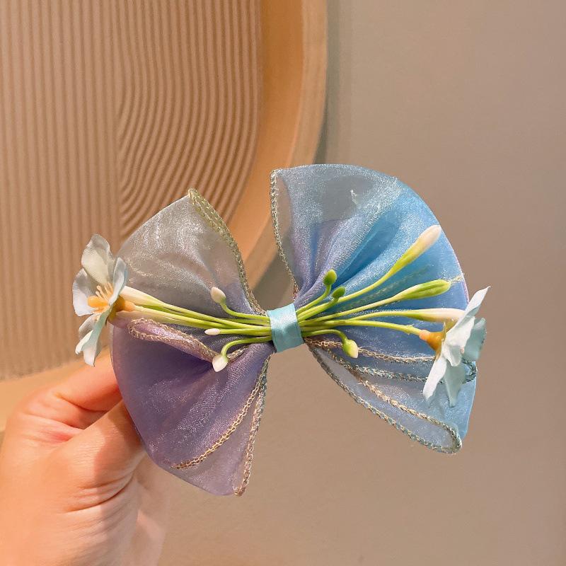 Lily Large Bow Flower Hair Clip for Girls – Ancient Style Accessory
