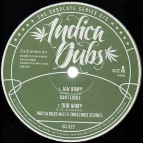

10inch Record DAN I LOCKS; INDICA DUBS, CONSCIOUS - Jah Army; Dub Army / March Of The B ISS022 Indicadubs UK 2015 UK Reggae, Ska & Dub
