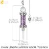 CSJA Crystal Pendulums for Divination Dowsing Wishing Bottle Natural Stone Pendant Hexagonal Clear Quartz Pendulum Balanced H025