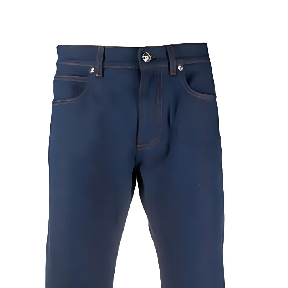 Versace Jeans Men's Blue Moderate Straight Fit Pants A88702-1F00657-1D100