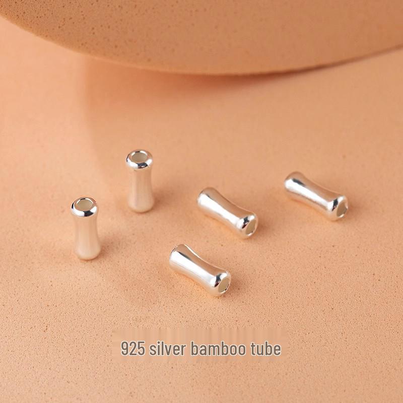 Perles Libres en Argent Sterling 925 pour la Fabrication de Bijoux DIY: Perles intercalaires pour bracelets et colliers