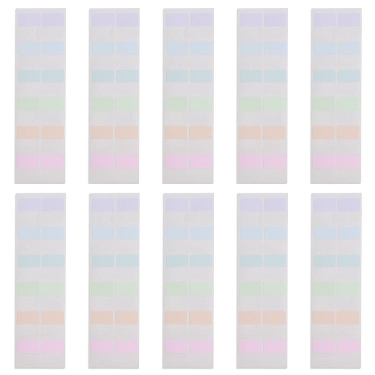 Helle Farbfarbseiten-Index-Aufkleber Klare Seitenmarkierer für Seiten-Lesezeichen Haftnotizen Fahnen, Bunte Index-Tabs Index-Fahnen