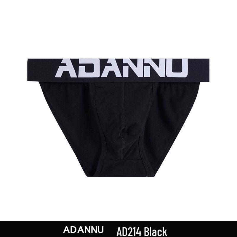 ADANNU Men s Black & White High-Cut Thong Cotton Briefs XL
