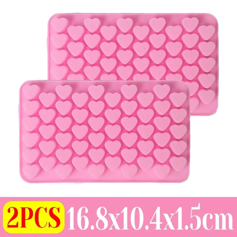 3D Heart Shape Silicone Candle Mold Kitchen Food Grade Mini Love Ice Tray Candy Cake Chocolate DIY Baking Mould Party Decor Gift