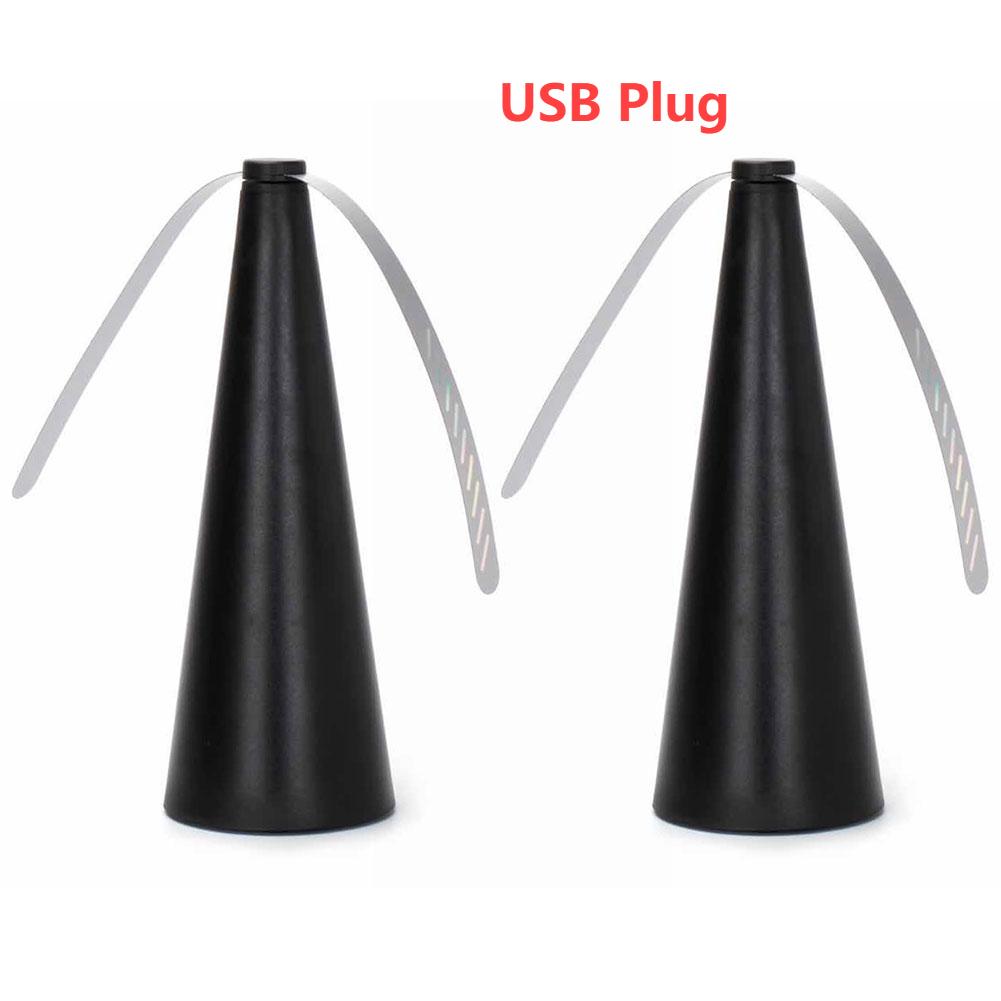 1/2PCS Fly Repellent Automatic Fan Fly Fans Pest Repellent Table Fan Bug Repellent Keep Flies Away Battery Powered /USB Plug