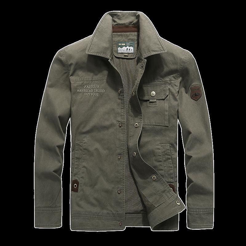 

Spring Business Casual Lapel Jacket Men s Jacket Spring and Autumn Simple Jacket Jacket Men 4XL