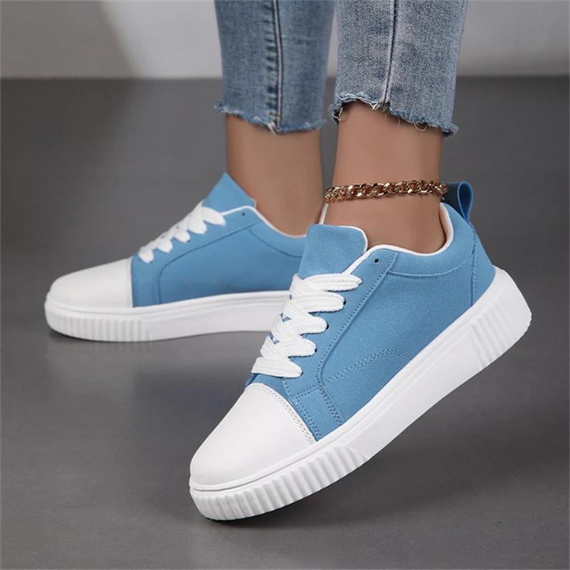 Fashion Simple Fashion Casual Shoes Women Men Platform Blue Basket Sneakers Lightweight Skateboarding Sports Shoes Men Vulcanize Shoes