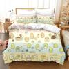 3D Printed Sumikko Gurashi Pattern Comforter Cover with Pillow Cover Bedding Set Single Double Twin Full Queen King Size Bed Set