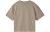 Nike T Shirts Women's Olive Gray Crew Neck Moderate DA0324-081