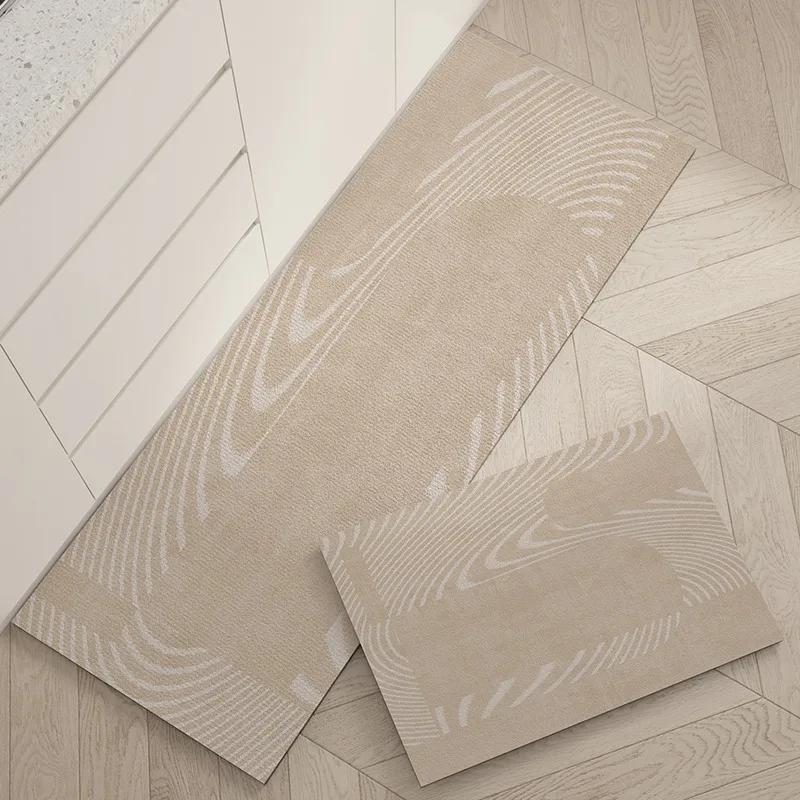 

Кухонный коврик для пола Противоскользящий Маслостойкий Ковер ПВХ Кожа Водонепроницаемые Коврики для ног Длинный Ковер для украшения дома 1pc 50x80cm