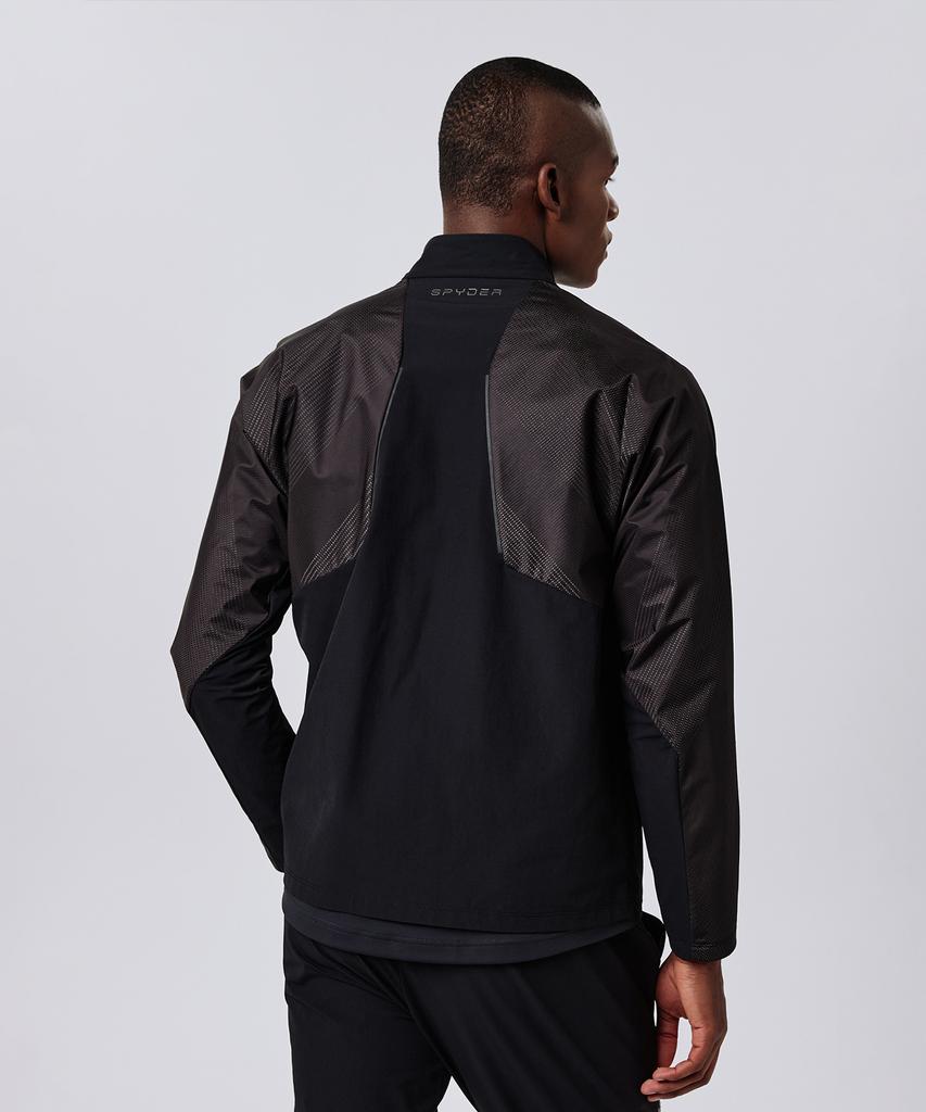 Spyder Men'S Hybrid Panel Mix Zip-Up Spjfcnft203Mblk