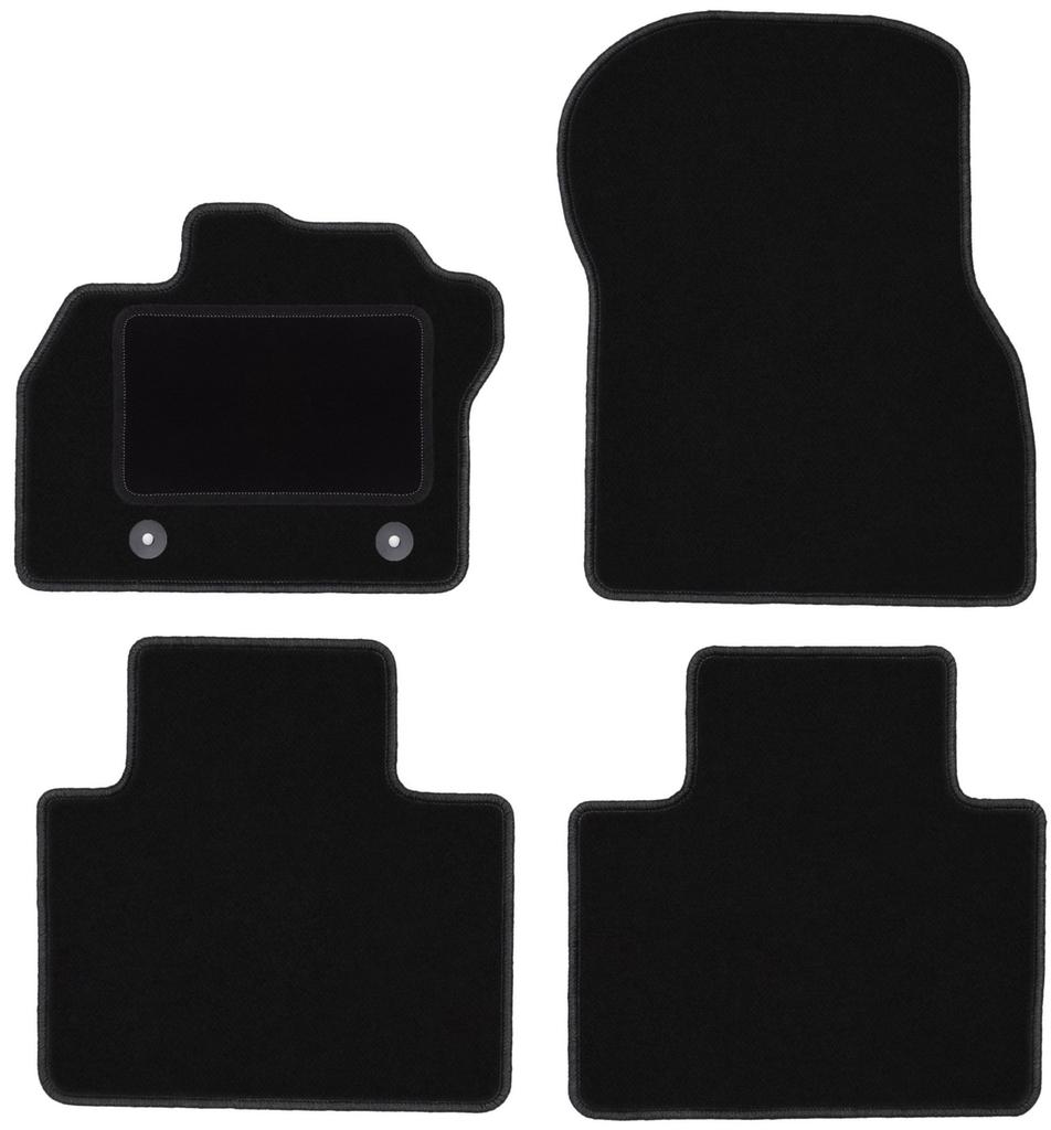 Tappetini in velluto nero per: Renault Zoe II hatchback (2018-)