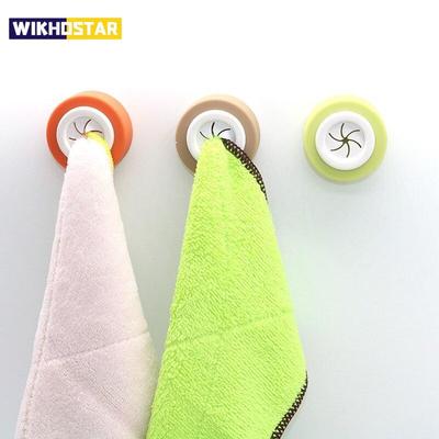 Home Organizer Kitchen Hook Towel Holder Sucker Wall Mount Washing Cloth Storage Rack Window Sucker Cloth Hanger Rack Bathroom