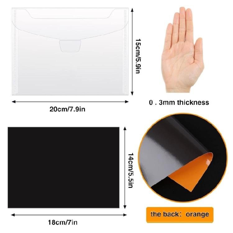 20 Pcs Magnetic Plate Cutting Dies Storage Bag Magnetic Sheets Stamp & Die Storage Pocket Die Storage Bag