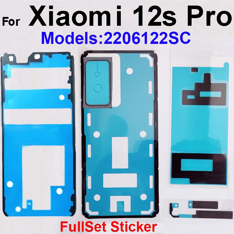 Full Set For Xiaomi 12 12S 12X 13 14 Pro Ultra Civi Front LCD Screen Adhesive Back Battery Housing Cover Glue with Rear Camera