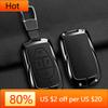 Interior Mouldings Zinc Alloy Leather Car Key Cover Shell Fob For Vinfast VF3 5 6 7 8 9 31EV 32EV 33EV LUX A2.0 SA2.0 V8 Auto Pr