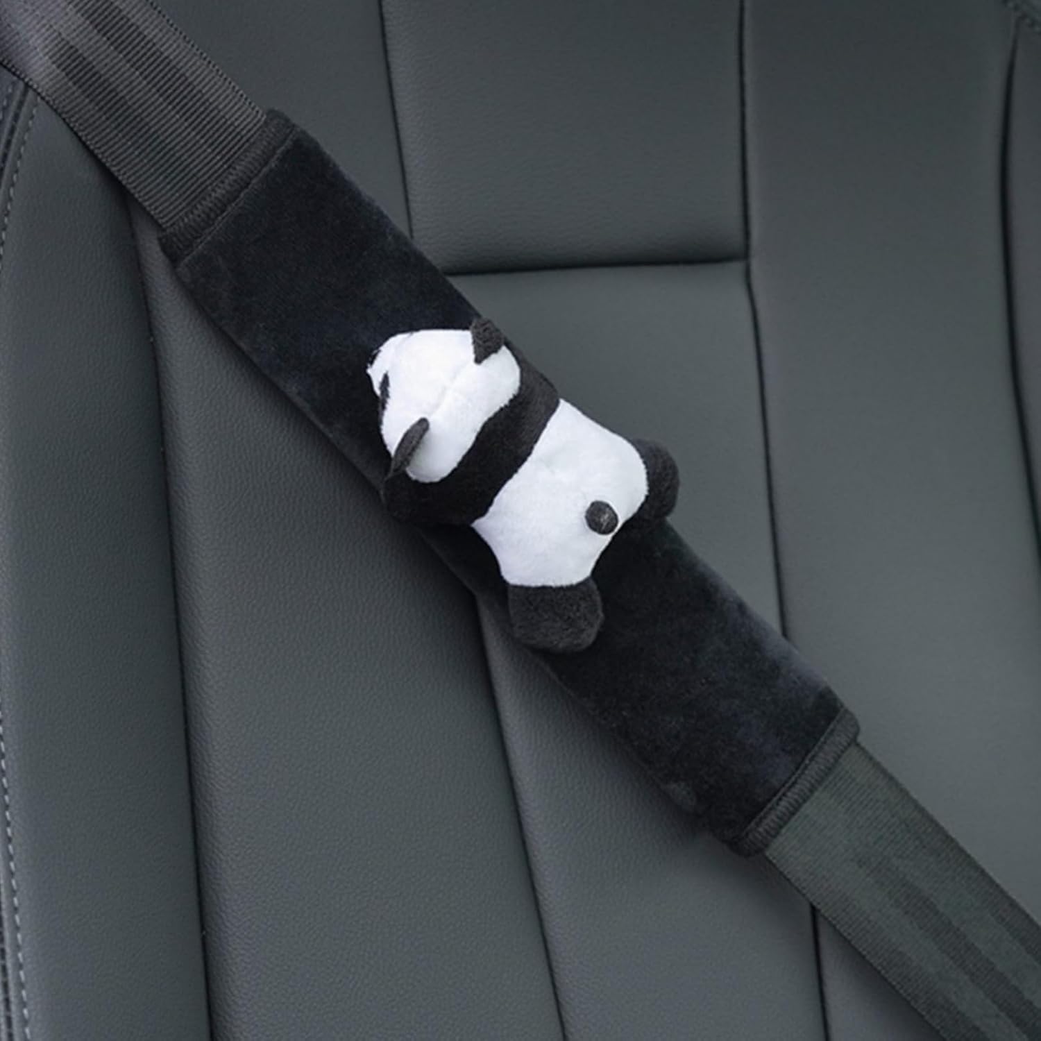 

Накладка на ремень безопасности, наплечник, аксессуары для автомобиля с пандой, защита плеч и шеи, снижение давления для детей и взрослых, удобная, дышащая (Пенда-1) 22cm