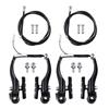 Aluminum Alloy Bicycles Brake Set Front and Rear Brake Cables and Brake Lever Kits for Mountain Bikes Easy Installation