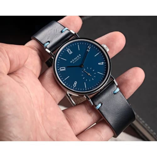 Hemsut Chromexcel Leather Watch Band, 20mm, Soft Vintage Leather Watch Strap, Handmade Watch Strap with Quick Release Tool and Stainless Steel Silver
