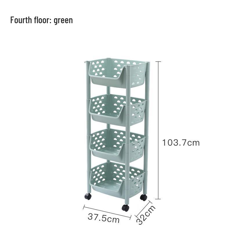 Changbaosen 4-Tier Kitchen Vegetable & Fruit Storage Rack