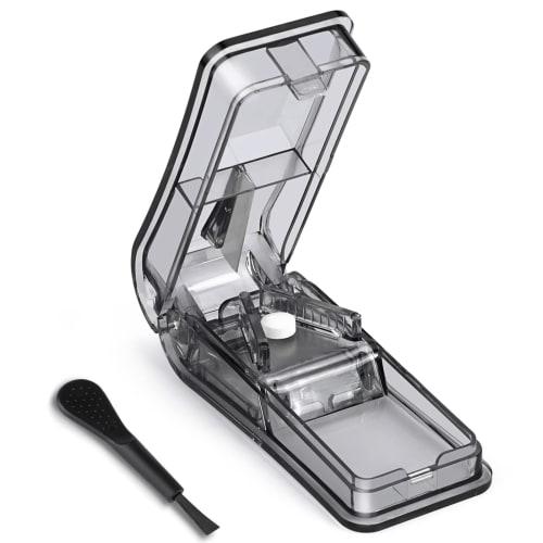 

Opret Pill Cutter, Tablet Cutter, Medicine Cutter, Easy to Cut, Portable, Splits Tablets in Half, Black