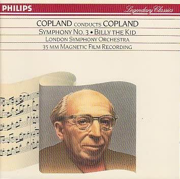 

CD COPLAND; LSO - Symphony 3 / Billy the Kid 4223072 Philips US Classical Used