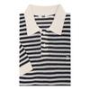 26ss Paper Blend Stripe Pattern Collar Knit Dms1swts107n1