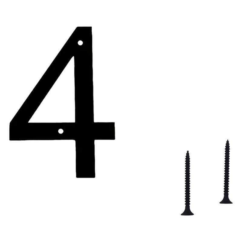 Flytande Husnummer Metall Moderna Husnummer för Utomhusbrevinkast Gård Hemdörr Vägg Garageport med Spikset