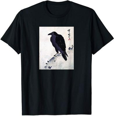 Japanese Art Japanese Woodblock Art Print Crow Unisex T-Shirt
