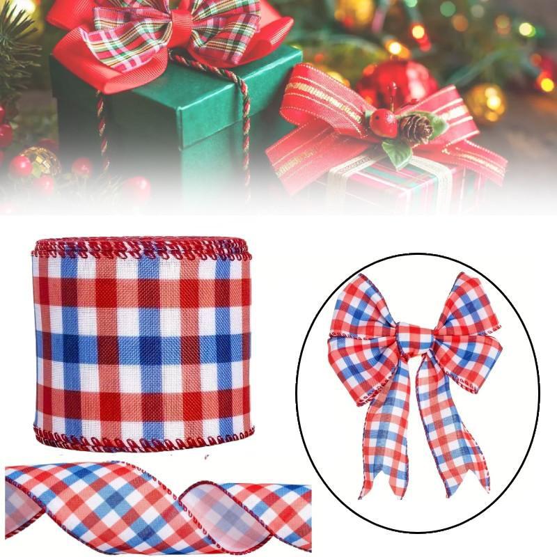 Creative American Flag Red Blue White Ribbon For Independence Day Decorations