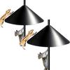 2 Pack 19 Inch Large Squirrel Baffle for Bird Feeder Pole, Squirrel Guards for Bird Feeders for Outdoor Protects Hanging Bird Feeders and Poles (19