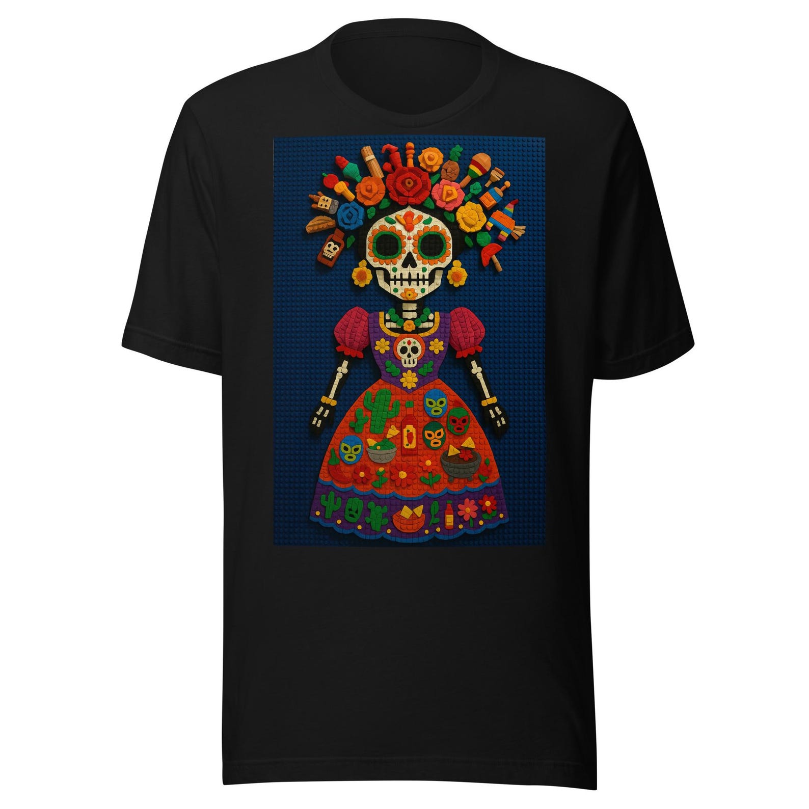 La Calavera Catrina Mexican Mexicana Calavera Unisex t-shirt 3XL