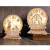 KX4B Nativity Scene LED Light Decoration Winter Holiday Party Centerpieces
