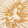 Niche Design Titanium Steel Bubble Capital English Letters Gold Plated Trend Fashion Women