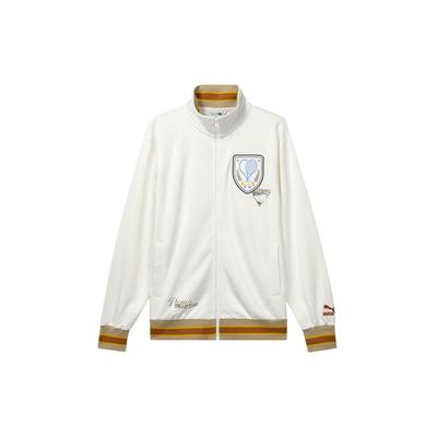 Color Block Hem Design Stand Collar Long Sleeve Jacket Men Jacket White 628308-65