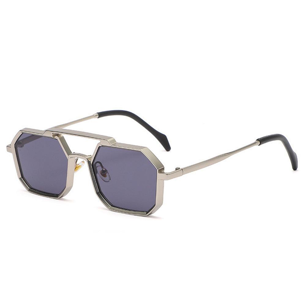 Sunglasses Large Frame Metal Sunglasses Sun Glasses Double Beam Eyewear For Travel Men & Women Outdoor