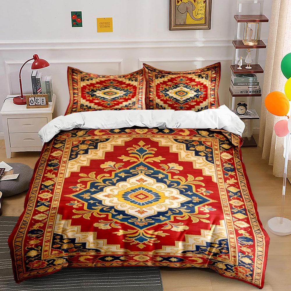 

Bold geometric floral medallion. Bedding sets Duvet cover sets Duvet covers Pillowcases(1 * Duvet Cover 2 * Pillowcases, without duvet insert) 135x200cm